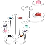Acrylic Jewelry Stand Jewelry Towers Display Stand Risers Round Ring Display Holder Donuts Trays...