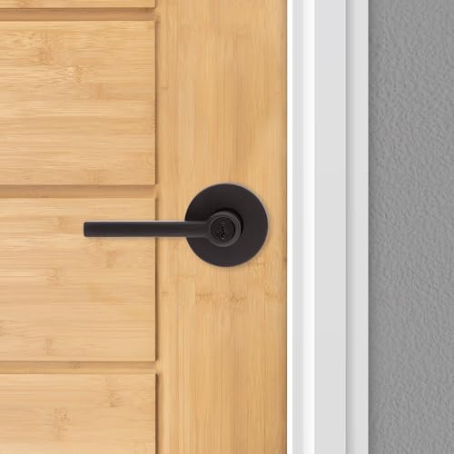 Kwikset Halifax Entry Door Handle with Lock and Key, Secure Round Keyed Reversible Lever Exterior, For Front Entrance and Bedrooms, Venetian Bronze, Pick Resistant Smartkey Rekey Security and Microban by Kwikset - Image 4