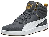 High-top Puma Unisex-Erwachsene Rebound Street v2 Hohe Sneaker, Schwarz (Iron Gate White-Buckthorn Brown), 45 EU