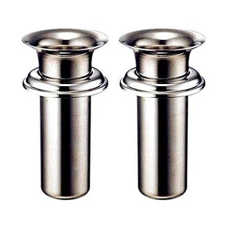 Amazon お墓用花立 高級ステンレス製 中入れ式 ツバ付 筒径 38mm リング下深さ 85mm 1対2本セット W 39 花立 華瓶 オンライン通販 Amazon お墓用花立 高級ステンレス製 中入れ式 ツバ付 筒径 38mm リング下深さ 85mm 1対2本セット W 39 花立 華瓶 オンライン通販