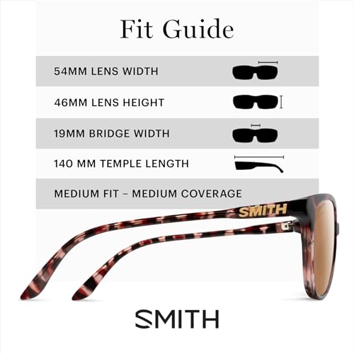 Image of SMITH Cheetah Sunglasses with Polarized Lenses - Performance Sports Active Cat Eye Sunglasses - For Women