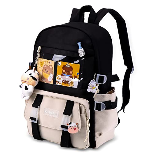Mochila Kawaii para Niñas, Linda Mochila Casual con Encanto Kawaii y Pin, Mochila Kawaii de Gran...