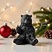 JFSM INC. Holiday Stocking Stuffer, Black Bear Raising Middle Finger Figurine Funny Hilarious Decor - Bear Lover Gifts, Cabin Themed Decor, Man Cave Decoration