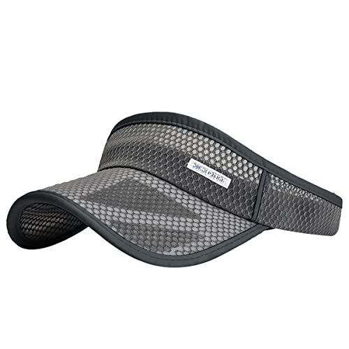 Image of Outdoor Sport Cap Wide Brim UV Protection Breathable Adjustable Baseball Cap for Beach Golf Running Tennis