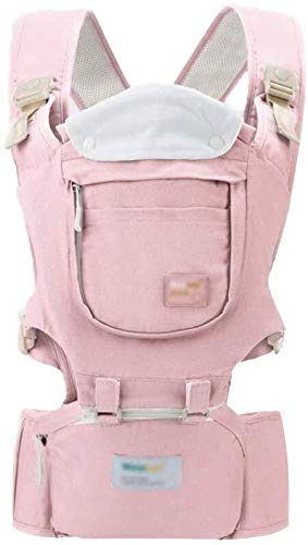 NJ Four Seasons Universele multifunctionele babydrager ergonomische babydrager afneembare achterwand roze