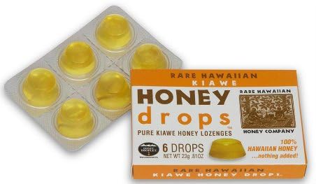 Rare Hawaiian Organic Kiawe 100% Honey Drops Box of 6 Drops