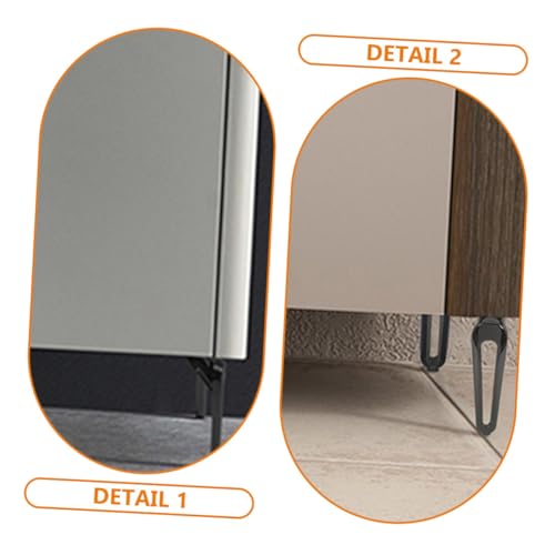 Patas para muebles acero VILLCASE pack de 2 soportes resistentes para mesas y sofás 8
