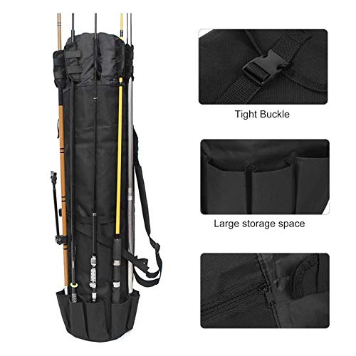 OUKENS Angeltasche, Multifunktions-Aufbewahrungstasche für Angelrutenrolle Rutentragetasche Angelwerkzeug-Organizer… – Bild 6