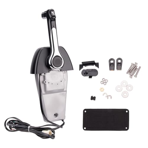 Outboard Engine Remote Control Box for Yamaha,704-48205-P1 Marine Control Box 704 Single Binnacle Top Console Mount Push To Open Single Engine Outboard Throttle Control Box