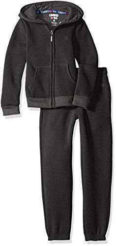 Limited Too Girls' Fleece Hoodie Jacket and Pant Jog Set