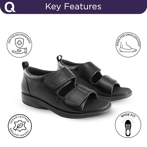 Image of DC2 Bali Fully Adjustable Wide Fit Diabetic Sandals for Men | Diabetic Slippers for Diabetic Feet | Swollen Feet | Neuropathic Feet | Genuine Leather