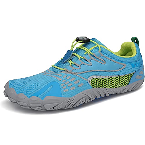 Saguaro Hombres Barefoot Fivefingers Respirable Antideslizante Zapatos De Agua Hombre Para Deportes Acuáticos Azul Claro Gr.36 Saguaro Hombres Barefoot Fivefingers Respirable Antideslizante Zapatos De Agua Hombre Para Deportes Acuáticos Azul Claro Gr.36