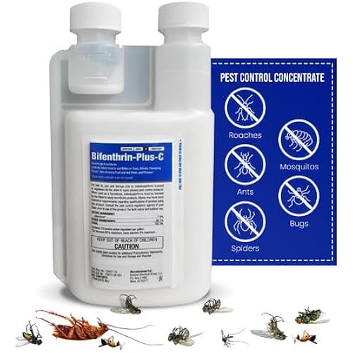Bifenthrin Plus-C Insecticide (16 oz) - Roach Killer Indoor Infestation, Termite Treatment, Ant Control & Wasp Spray - Home Defense Pest Control, Residential, Commercial, and Industrial Use