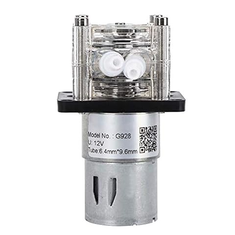 Oumefar Pompa perystaltyczna DC 12 V, pompa dozująca, pompa perystaltyczna, trzy rolki, duża pompa dozująca przepływu, ilościowa pompa dozująca kroplówka do skrzyni biegów, silników, laboratorium, akwarium