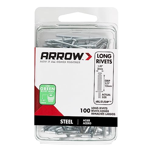 Arrow Fastener RLS1/8IP Long Steel 1/8-Inch Pop Rivets thumb #2