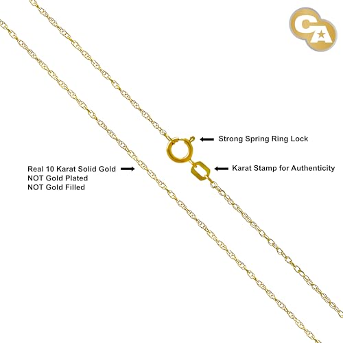 Gold Italian Horn Charm Cross Necklace- 10 Karat - Cornicello Pendant - Religious Cross4