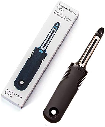 Vegetable Swivel Peeler Stainless Steel Potato Apple Peeler (Black)