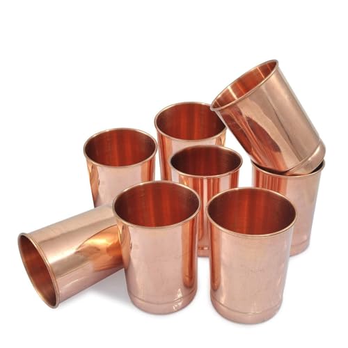Set de 2 vasos de cobre puro Aakrati para agua