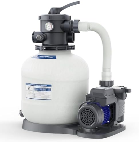 Pool Heater and Filter Pump - Which Top Picks Will Transform Your Summer? 7 AQUASTRONG 14in Sand Filter Pump for Above Ground Pool with Timer, 2/3 HP Pool Pumps Above Ground 3000 GPH for Pools up to 13000 GAL, Pool Filter with 6-Way Valve, Improved Circulation and Filtration