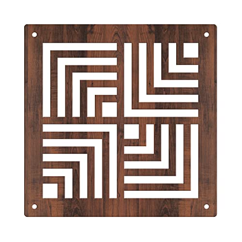 Image of RANDOM Privacy Room Divider Hanging Panel Modern Screen Partition for Decorating Bedroom, Dining, Study & Living Room (RSD-4025) 12 Panels Engineered Wood
