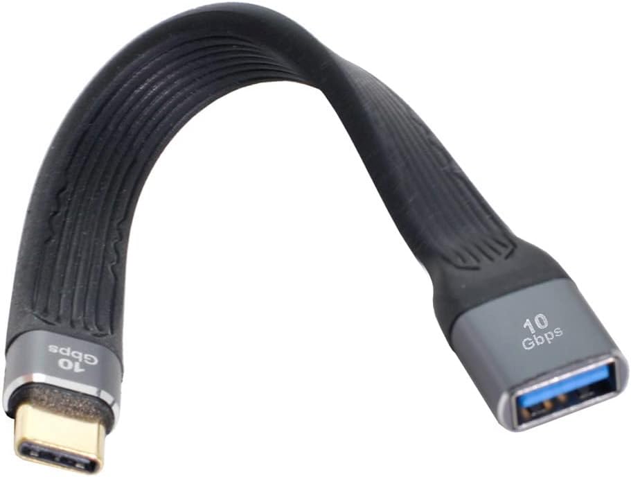 USB 3.1 Type C Male Host to USB3.0 Type A Female OTG Flat Slim FPC Data Cable for Laptop & Phone