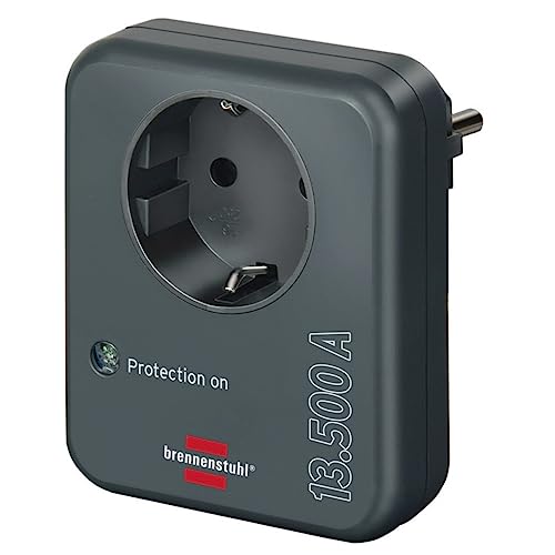 Brennenstuhl - Adaptador de Enchufe (con Adaptador de tensión 13 500 A,...