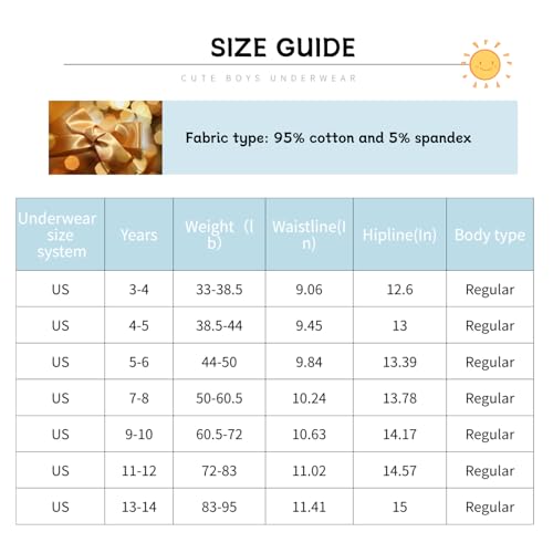 Image of Boxer Boys Briefs Underwear Kids Cotton Shorts Underpants Size Years Pack of 5