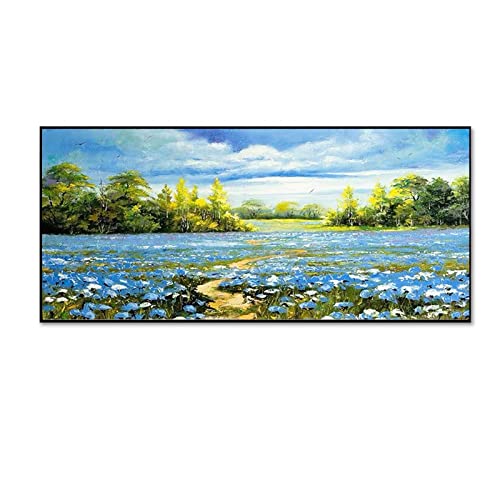 Peinture diamant 5D fleurs grand format pour combler un grand mur vide