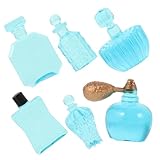 Flacon de parfum miniature : le matériau en résine utilisé dans les mini figurines garantit durabilité et nettoyage facile, accessoires de maison de 1:12.