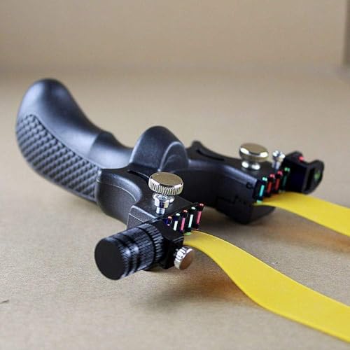 Image of Heavy Duty Metal Catapult Slingshot with Laser Sight Stainless Steel Frame for Adults Beginners Outdoor Target Practice Professional Gulel Slingshot Multicolor (Slingshot (Gulel))
