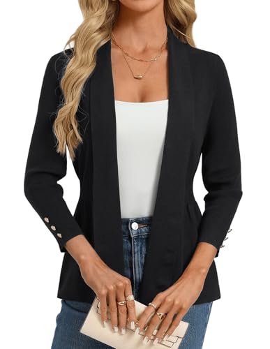 GRACE KARIN Women Cardigans Sweaters Lightweight Knit Peplum Tops 2026