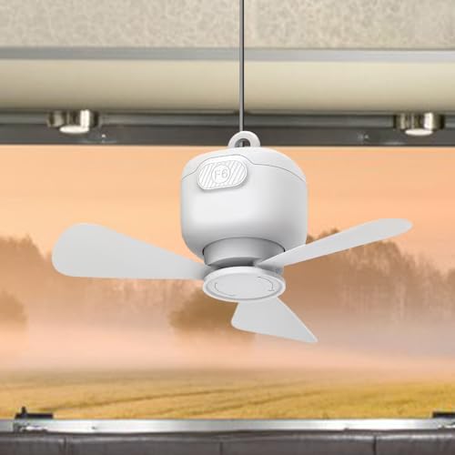 Ventilateur de plafond pour tente et extérieur étanche avec 3 vitesses