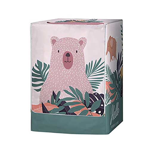 Outdoor Washing Machine Cover Polyester Front Load Washer Covers Washing Machine Protector,