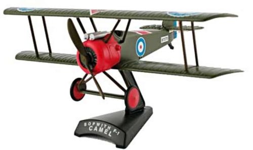 1/100 Die-Cast Sopwith Camel, Olive/Red