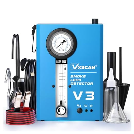 Automotive Smoke Leak Tester,EVAP Smoke Machine Diagnostic Leak Detector,Car Pipe Vacuum Leakage Tester & Fuel Pipe Leakage Detector for All 12V Cars