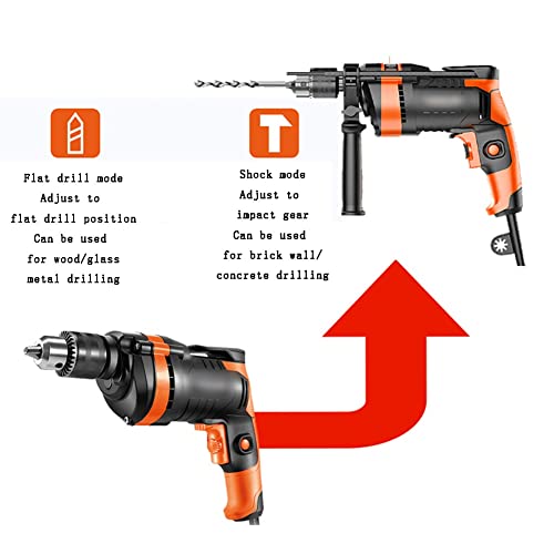 BYPING Haushalt Handbohrmaschine, Wired Plug-in-Pistole-Bohrmaschine Multifunktionale Kleine Elektrische Bohrmaschine… – Bild 4