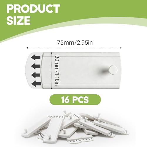 Jetstream 16 Stück Universal Rahmen Aufhänger, 3x7.5cm Klebehaken Bilder für Tapeten, Beschädigungsfreie Bilderhaken, kompatibel mit Aufhängen von Postern, Fotos, Gemälden usw, Weiß