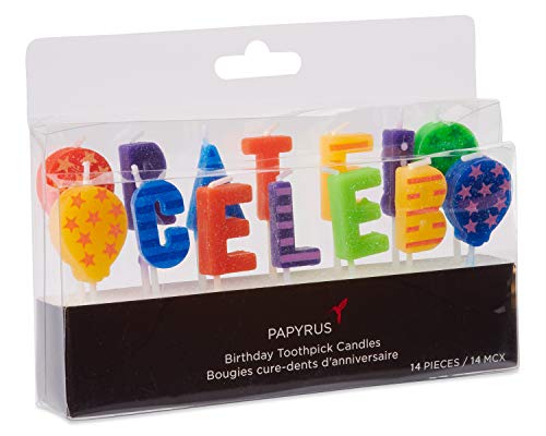 Image of Papyrus Birthday Candles, Celebration (14-Count)