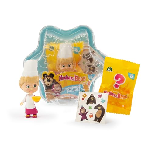 Masha et Michka - Pack Flocon de Neige 2 Figurines (Dont 1 Surprise) - Asst - en présentoir MHA29