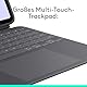 Logitech Combo Touch iPad Pro 13 Zoll (M4) (2024) Tastatur-Case – Abnehmbare Tastatur mit Hintergrundbeleuchtung und Halterung, Komfortables Tippen, Multi-Use-Modus, Deutsches QWERTZ - Graphit