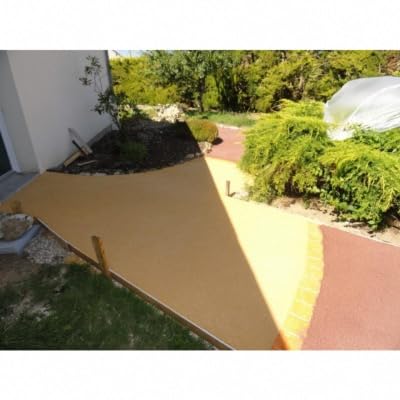 Kit fabrication béton drainant JAUNE pour couvrir 10 m2 sur 10 cm d'épaisseur