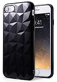 Ringke AIR Prism Compatible with Apple iPhone 7, iPhone 8 Phone Case 3D Contemporary Design Ultra Slim Geometric Stylish Pattern Flexible Protective TPU Drop Resistant Cover for iPhone8 - Ink Black