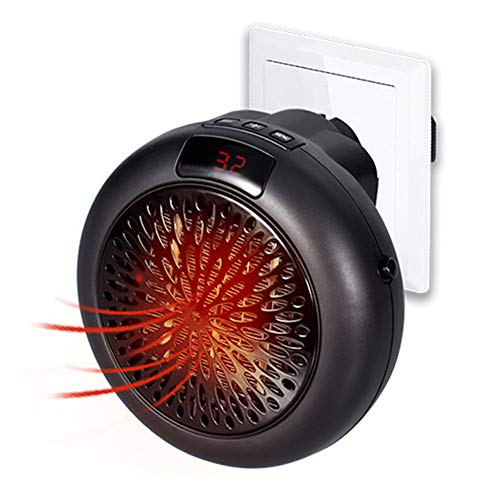 Tragbare Haushaltsgeräte Mini Steckdosenheizung mit Thermostat Klein Geräuscharm Keramik Heizgerät Wandmontage Heizung für Schlafzimmer, Büro, Badenzimmer Wohnzimmer,Only Accessories Cover