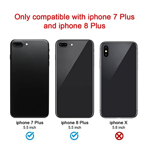 Perzework 2 Pcs Oem Back Rear Camera Lens Glass Replacement For Iphone 8 Plus And 7 Plus With Pre-Installed Adhesive And Reparing Toolkit #TOP6