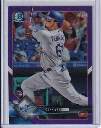 Alex Verdugo 2018 Bowman Chrome Refractor Rookie Rc #d 053/250 - Baseball Slabbed Rookie Cards