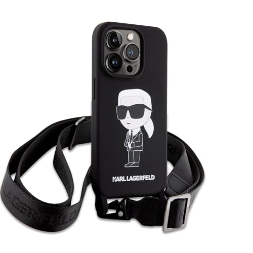Coque iPhone 15 Pro Max Karl Lagerfeld Ikonik luxe en silicone rigide