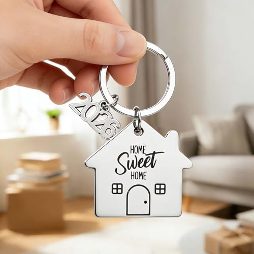 COMOOKA 2 Stücke Wohnung Schlüsselanhänger Einzugsgeschenke Wohnung Einweihungsgeschenk 2026 Schlüsselanhänger Huas Geschenk Zu Einzug Neu Hause Geschenk Neues Zuhause