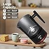 Milk Frother, Milk Frother Electric, Coffee Frother, Frother, Milk Steamer, Hot Chocolate Maker, Milk frothers, Velvetiser (Black)