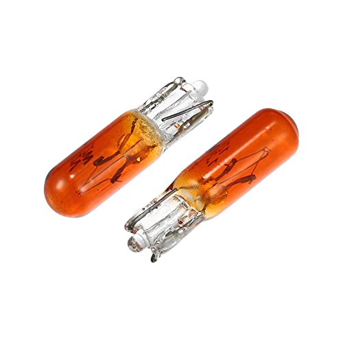 X AUTOHAUX 10 luces LED ambar T5 12V para automóviles miniatura 5