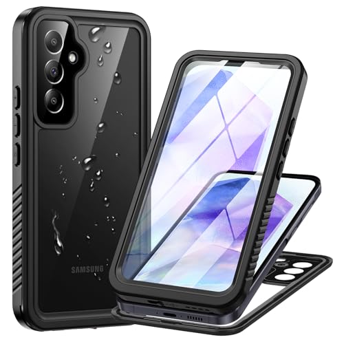 Coque Samsung Galaxy A55 5G Étanche IP68 Antichoc Intégrale Noir